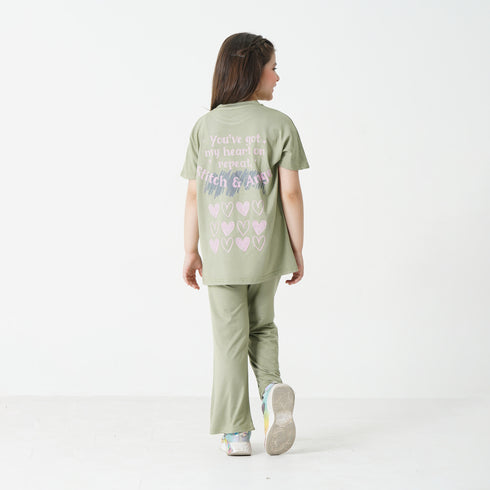 Stitch Olive Co-ord Set